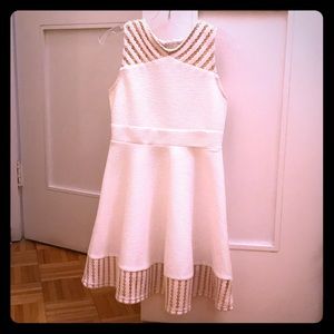 White and gold Zuni Dress Girls Size 10